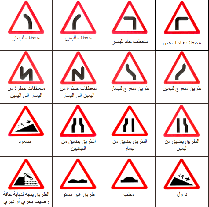 3 معاني إشارات المرور في السعودية لقائدي السيارات المبتدئين