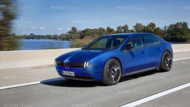 bmw neue klasse il render di motor1.com هذه قد تكون أول سيارة بي ام دبليو مزودة بمنصة نوي كلاسي الكهربائية الجديدة كليًا