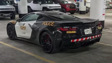 Corvette Z06 Police 1536x864 1 شرطة كندا تشارك في المعرض الكندي للسيارات 2023 بسيارة كورفيت Z06 معدلة لتجنيد المواطنين