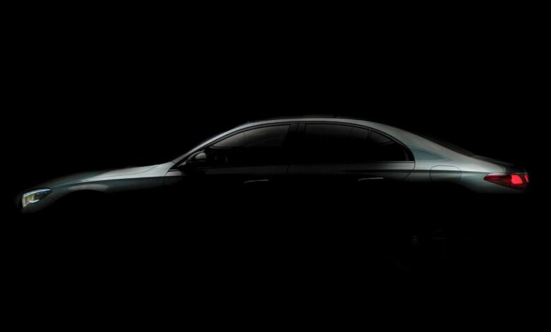 mercedes benz e class teaser انطلاق الحملة التشويقية لمرسيدس اي كلاس 2024 الجيل الجديد كلياً، وتأكيد موعد التدشين