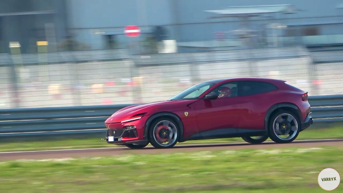 watch in awe how flat the ferrari purosangue suv munches on corners at fiorano 1 فيراري تستعرض أداء بوروسانجوي SUV الجديدة كلياً في مضمار إيطالي "فيديو"