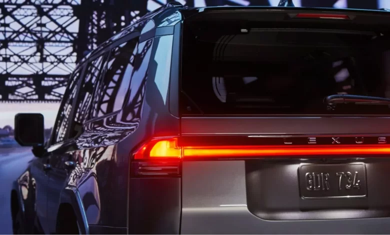 2024 Lexus GX Teaser Rear 2 1536x864 1 لكزس تشوق من جديد لسيارة GX 2024 الجيل الجديد كلياً مع اقتراب التدشين