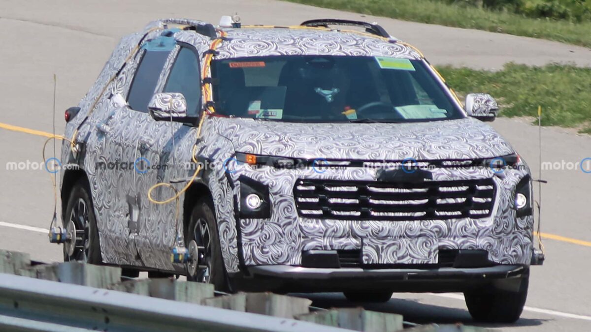 2025 chevrolet equinox spy shots شيفروليه ايكوينوكس 2025 الجيل القادم يظهر أثناء اختباره بالشكل الإنتاجي