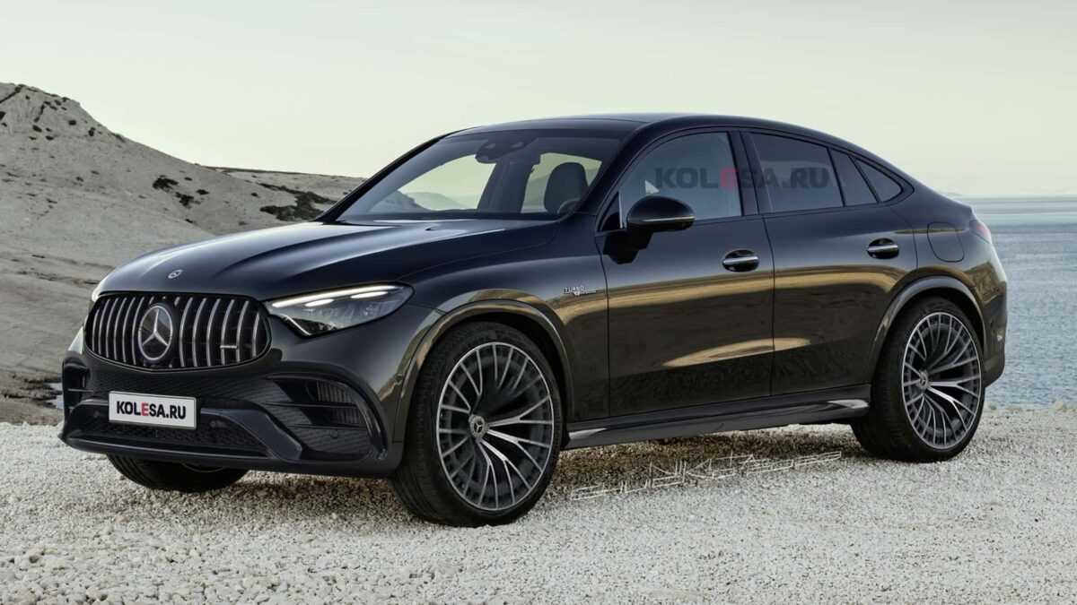 mercedes amg glc 63 coupe rendering هذا هو الشكل المتوقع لمرسيدس AMG GLC الرياضية الجديدة كلياً