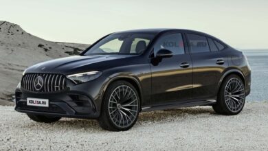 mercedes amg glc 63 coupe rendering هذا هو الشكل المتوقع لمرسيدس AMG GLC الرياضية الجديدة كلياً