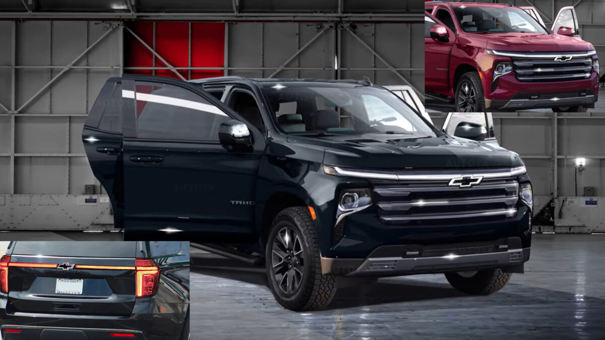 redesigned 2024 chevrolet tahoe unofficially flaunts silverado ev design cues 214522 1 هذا هو الشكل المتوقع لشيفروليه تاهو 2024 فيس ليفت بتحديثات منتصف العمر