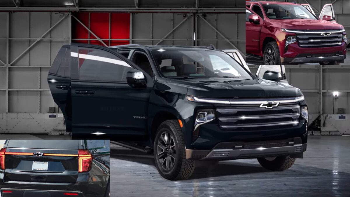 redesigned 2024 chevrolet tahoe unofficially flaunts silverado ev design cues 1 هذا هو الشكل المتوقع لشيفروليه تاهو 2024 فيس ليفت بتحديثات منتصف العمر