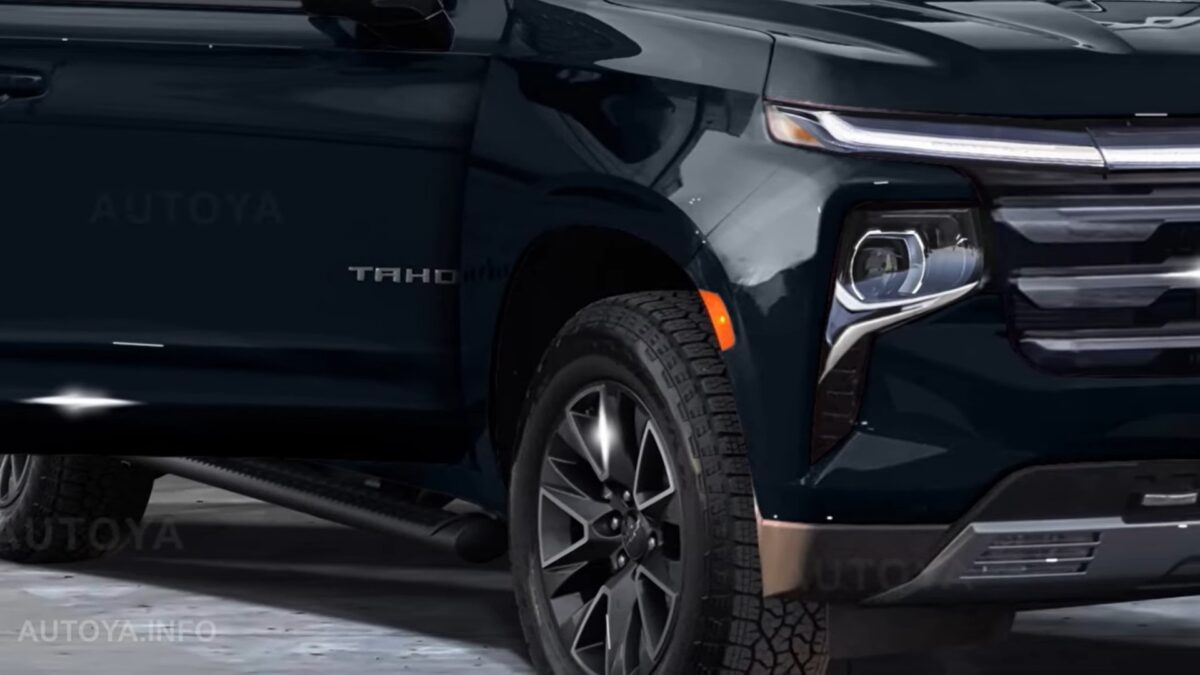 redesigned 2024 chevrolet tahoe unofficially flaunts silverado ev design cues 4 هذا هو الشكل المتوقع لشيفروليه تاهو 2024 فيس ليفت بتحديثات منتصف العمر