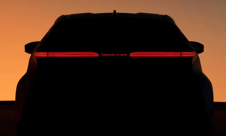 2024 toyota c hr teaser تويوتا تشوق لسي اتش ار 2024 الجيل الجديد كلياً وتؤكد موعد التدشين