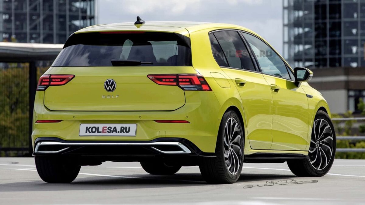 2024 volkswagen golf facelift rendering 1 هذا هو التصميم التوقعي لفولكس واجن جولف 2024 فيس ليفت الجديدة