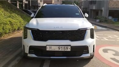 2024 kia sorento 1 كيا سورينتو 2024 فيس ليفت الجديدة تظهر على أرض الواقع لأول مرة بدون تمويهات