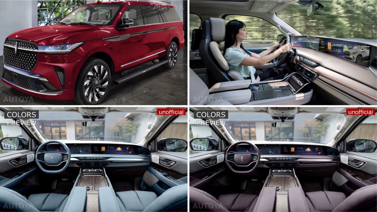 2025 lincoln navigator unofficially spills all fifth gen goodies from inside out 217647 1 صور توقعية تكشف داخلية وخارجية لينكون نافيجيتور الجيل الجديد بالكامل!