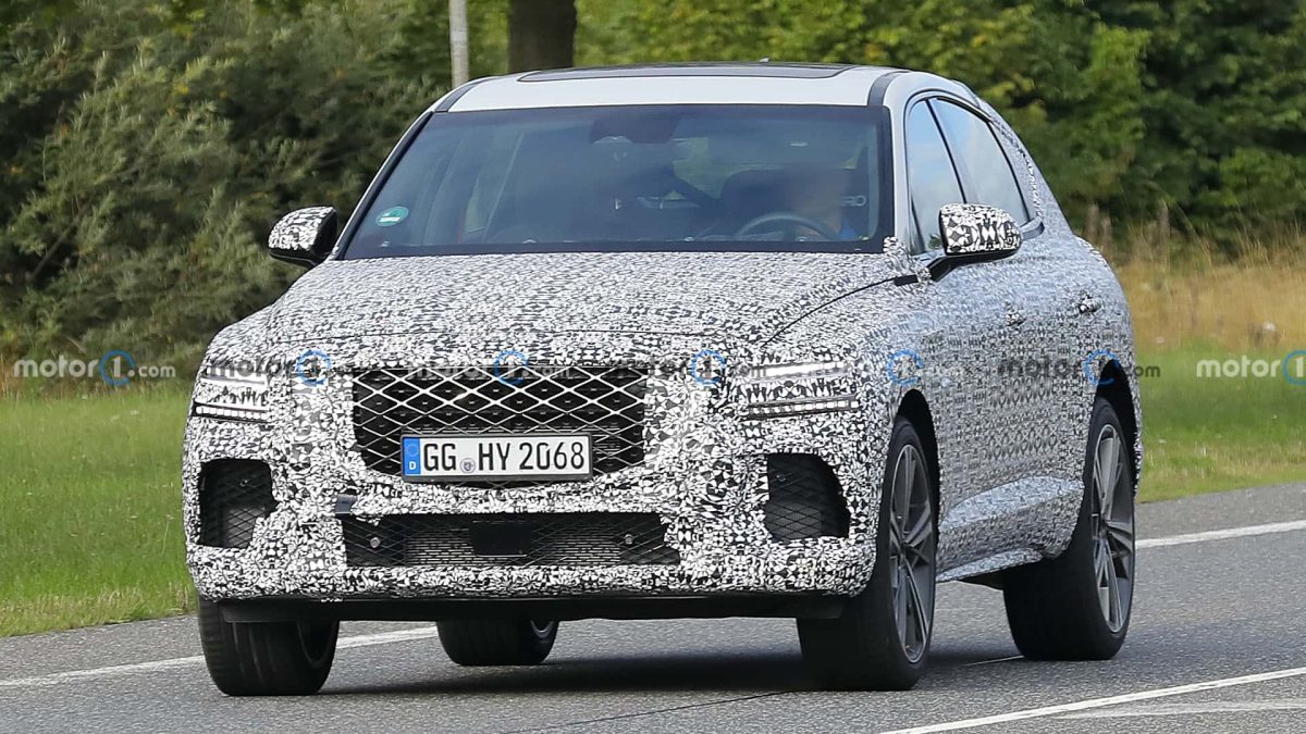 2024 genesis gv80 coupe spy photo 6 جينيسيس GV80 كوبيه الرياضية الجديدة تظهر أثناء اختبارها في الطرق العامة