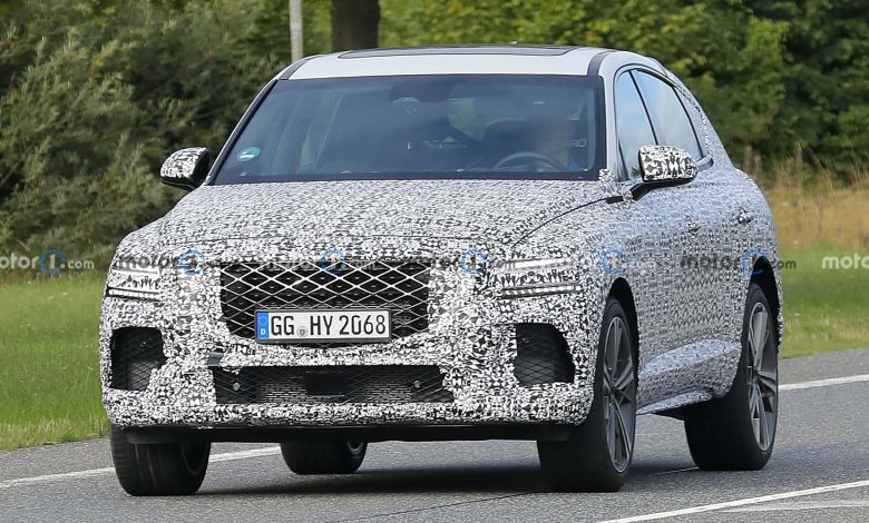 2024 genesis gv80 coupe spy photo 6 جينيسيس GV80 كوبيه الرياضية الجديدة تظهر أثناء اختبارها في الطرق العامة