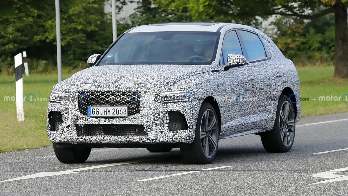 2024 genesis gv80 coupe spy photo 7 جينيسيس GV80 كوبيه الرياضية الجديدة تظهر أثناء اختبارها في الطرق العامة