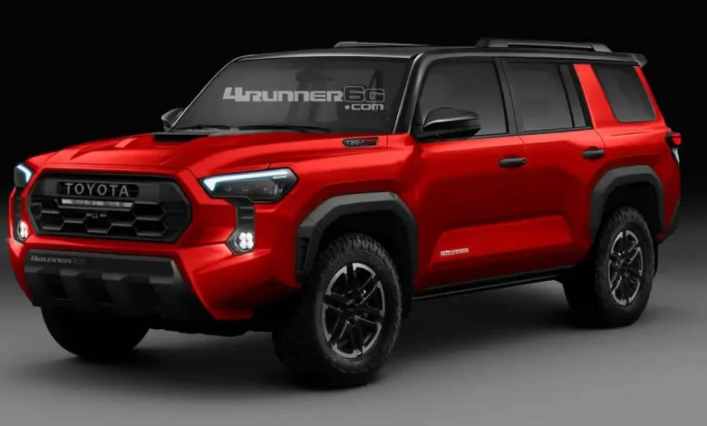 sixth generation toyota 4runner rendering تويوتا فور رنر 2025 الجيل القادم يظهر في تصميم تخيلي جديد