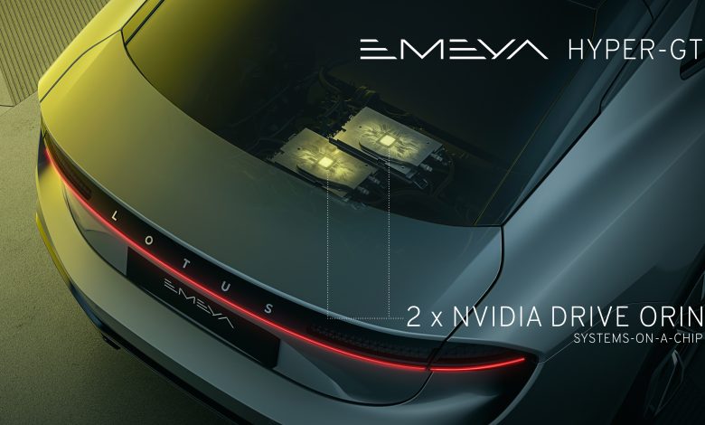 Emeya Technology 01 Powered by Nvidia لوتس إيميا Hyper-GT سيارة كهربائية فائقة القوة والذكاء