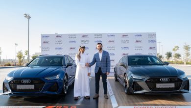 RS models handover 1 حلبة لوسيل الدولية تستقبل سيارتي RS 6 Performance و RS 7 Performance من كيو أوتو ذ.م.م بعد عقد الشراكة الرسمية بينهما