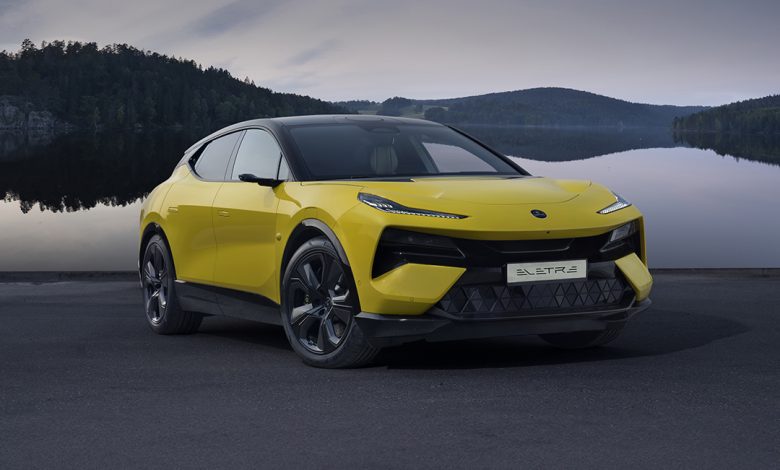 LOTUS ELETRE S SOLAR YELLOW STATIC 1x1 "الوعلان للتجارة" تستعد لافتتاح أول صالة عرض لسيارات "لوتس" في المملكة