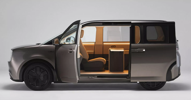 شركة شارب اليابانية تكشف عن نموذج سيارة كهربائية بتحالف مع فوكسكون سيارة شركة شارب اليابانية الكهربائية