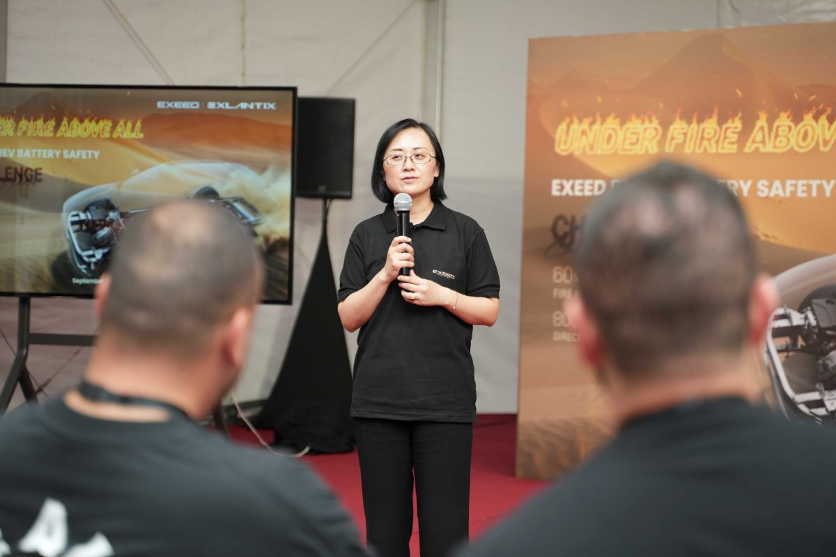 شركة EXEED تعيد تعريف سلامة البطاريات من خلال أول اختبار حريق مباشر في الشرق الأوسط EXEED