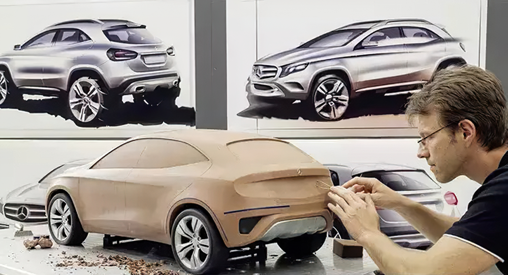 الطين أو الصلصال إحدى أهم خطوات تصميم السيارات لكن مع التطور التقني حالياً لماذا لم تطله الثورة الرقمية الطين في تصميم السيارات