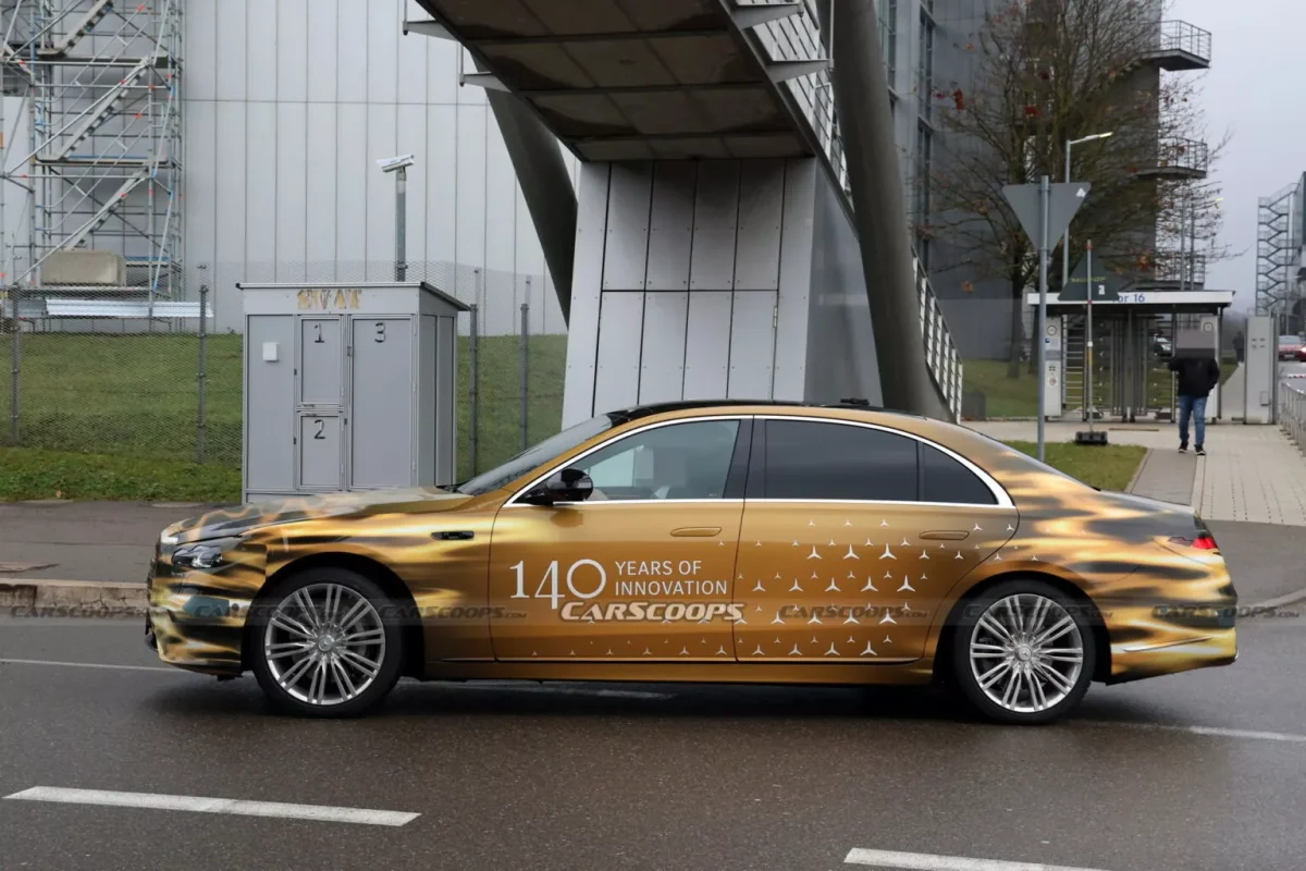 مشاهدة سيارة مرسيدس إس كلاس 2026 أثناء تجاربها مرسيدس إس كلاس 2026